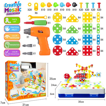 Electric Drill Screws 3D Puzzle Tool Set